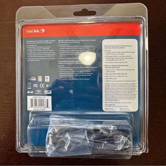 New SanDisk ImageMate USB 2.0 5-in-1 Card Reader / Writer SDDR-99-A15 - Picture 2 of 2